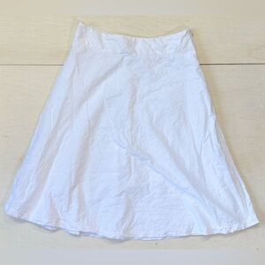 VTG Gap White Eyelet 100% Cotton A-Line Skirt - Size 8